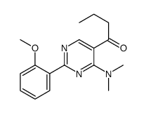 1-[4-(dimethylamino)-2-(2-methoxyphenyl)pyrimidin-5-yl]butan-1-one Structure