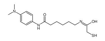 N-[4-(dimethylamino)phenyl]-6-[(2-sulfanylacetyl)amino]hexanamide结构式