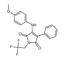 3-[(4-methoxyphenyl)amino]-4-phenyl-1-(2,2,2-trifluoroethyl)-1H-pyrrole-2,5-dione Structure