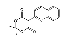 2,2-dimethyl-5-(quinolin-2-yl)-1,3-dioxane-4,6-dione Structure