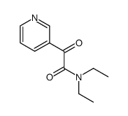 N,N-diethyl-α-oxo-3-pyridineacetamide Structure