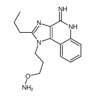 O-[3-(4-amino-2-propylimidazo[4,5-c]quinolin-1-yl)propyl]hydroxylamine Structure