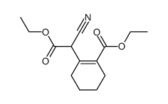 (2-ethoxycarbonyl-cyclohex-1-enyl)-cyano-acetic acid ethyl ester结构式