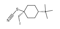 1-iodomethyl-t-4-t-butyl-r-1-thiocyanatocyclohexane Structure