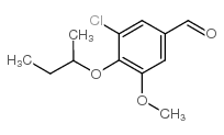 4-butan-2-yloxy-3-chloro-5-methoxybenzaldehyde结构式