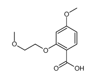 4-methoxy-2-(2-methoxyethoxy)benzoic acid结构式