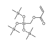 1-acryloxymethyltris(trimethylsiloxy)silane Structure