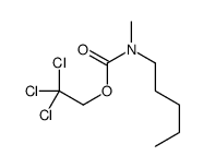 2,2,2-trichloroethyl N-methyl-N-pentylcarbamate Structure