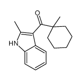 (1-methylcyclohexyl)-(2-methyl-1H-indol-3-yl)methanone结构式