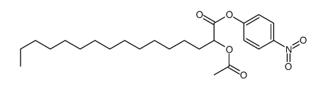 (4-nitrophenyl) 2-acetyloxyhexadecanoate结构式