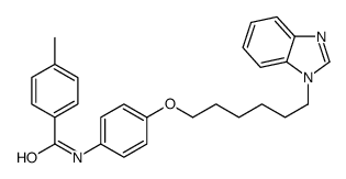 N-[4-[6-(benzimidazol-1-yl)hexoxy]phenyl]-4-methylbenzamide结构式