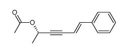 (E)-(2S)-6-phenylhex-5-en-3-yn-2-yl acetate Structure