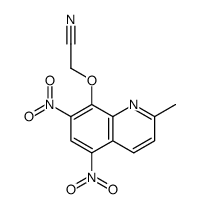 2-(2-methyl-5,7-dinitroquinolin-8-yl)oxyacetonitrile结构式