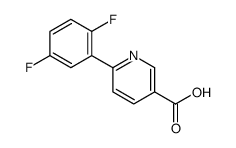 6-(2,5-difluorophenyl)pyridine-3-carboxylic acid结构式