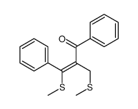 3-methylsulfanyl-2-(methylsulfanylmethyl)-1,3-diphenylprop-2-en-1-one Structure