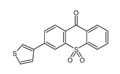 10,10-dioxo-3-thiophen-3-ylthioxanthen-9-one Structure