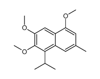 2,3,5-trimethoxy-7-methyl-1-propan-2-ylnaphthalene Structure