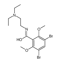 3,5-dibromo-N-[2-(diethylamino)ethyl]-2,6-dimethoxybenzamide Structure