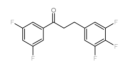 3',5'-DIFLUORO-3-(3,4,5-TRIFLUOROPHENYL)PROPIOPHENONE Structure