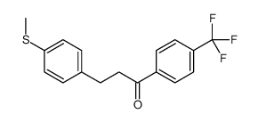 3-(4-THIOMETHYLPHENYL)-4'-TRIFLUOROMETHYLPROPIOPHENONE Structure