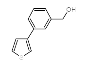 (3-噻吩-3-苯基)甲醇结构式