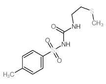 1-(4-methylphenyl)sulfonyl-3-(2-methylsulfanylethyl)urea结构式