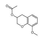 (8-methoxy-3,4-dihydro-2H-chromen-3-yl) acetate Structure