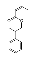 2-phenylpropyl 2-butenoate结构式