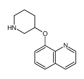 Quinoline, 8-(3-piperidinyloxy)结构式