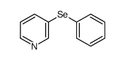 3-phenylselanylpyridine Structure