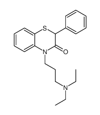 4-[3-(diethylamino)propyl]-2-phenyl-1,4-benzothiazin-3-one结构式