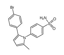 4-(2-(4-bromo-phenyl)-5-methyl-pyrrol-1-yl)-benzenesulfonamide结构式