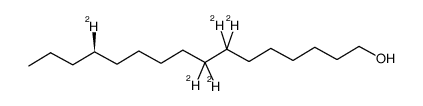 (R)-[7,7,8,8,13-2H5]-1-hexadecanol结构式