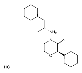 (2-Cyclohexyl-1-methyl-ethyl)-((2R,3R)-2-cyclohexyl-3-methyl-morpholin-4-yl)-amine; hydrochloride结构式