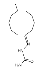 6-methyl-cyclodecanone semicarbazone Structure