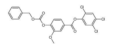 Carbobenzyloxyvanillinsaeure-<2,4,5-trichlor-phenylester> Structure