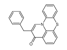 2-benzyl-pyrido[3,2,1-kl]phenothiazin-3-one结构式