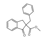 2-benzyl-2-(methoxycarbonyl)-1-indanone Structure