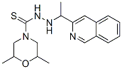 2,6-Dimethylmorpholine-4-carbothioic acid 2-[1-[3-isoquinolyl]ethyl]hy drazide structure