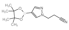 4-(4,4,5,5-Tetramethyl-1,3,2-dioxaborolan-2-yl)-1H-pyrazole-1-propanenitrile Structure