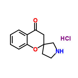 spiro[chroman-2,3'-pyrrolidin]-4-one hydrochloride Structure