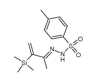 (E)-4-methyl-N'-(3-(trimethylsilyl)but-3-en-2-ylidene)benzenesulfonohydrazide结构式