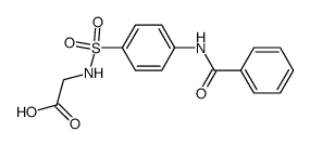 N-(((4-benzoylamino)phenyl)sulfonyl)glycine结构式