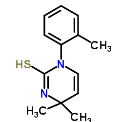 4,4-Dimethyl-1-(2-methylphenyl)-3,4-dihydro-2(1H)-pyrimidinethione Structure