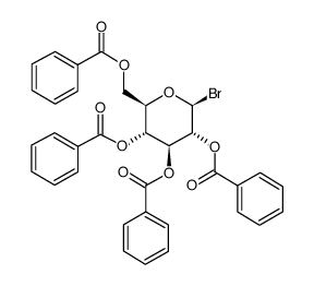 2,3,4,6-TETRA-O-BENZOYL-BETA-D-GLUCOPYRANOSYL BROMIDE structure