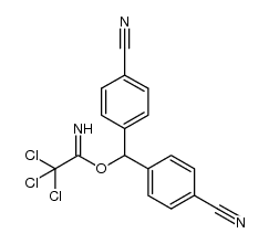 trichloroacetimidate bis-(4-cyanophenyl)methyl ester结构式