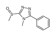 4-methyl-3-methylsulfinyl-5-phenyl-1,2,4-triazole结构式