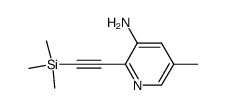 5-methyl-2-trimethylsilanylethynyl-pyridin-3-ylamine结构式