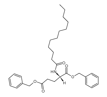 Nα-lauryl-L-glutamic acid dibenzyl ester结构式