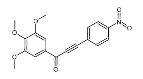 3-(4-nitrophenyl)-1-(3,4,5-trimethoxyphenyl)prop-2-yn-1-one结构式